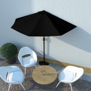 Polkruhový slnečník 270x135 cm Dekorhome