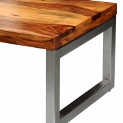 Konferenčný stolík masívne drevo/kov Dekorhome
