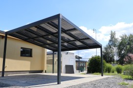 Hliníkový prístrešok SOLAR ENERGO2 s FVE - napojené