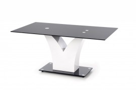Jedálenský stôl VESPER čierna / biela