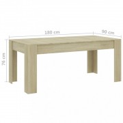 Jedálenský stôl 180x90 cm Dekorhome