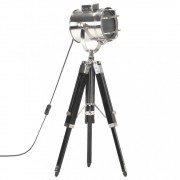 Stojaca lampa kov / drevo Dekorhome