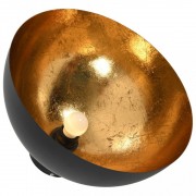 Závesná lampa 2 ks čierna / zlatá Dekorhome