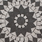Záhradný bistro stolík JF2233 čierna / mozaika