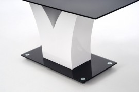 Jedálenský stôl VESPER čierna / biela