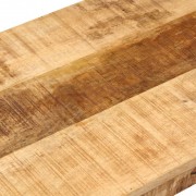 Lavica mangovníkové drevo / oceľ Dekorhome