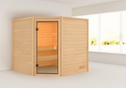 Interiérová fínska sauna 195x195 cm Dekorhome