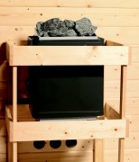 Interiérová fínska sauna 195x195 cm Dekorhome