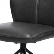 Otočná jedálenská stolička HC-397 ekokoža / kov