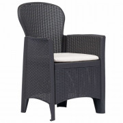 Záhradný bistro set 3 ks plast Dekorhome