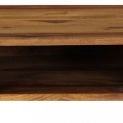 Písací stôl 110x55 cm biela / hnedá Dekorhome