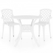 Záhradný bistro set 3 ks liaty hliník Dekorhome