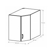 Horná skrinka rohová G60N SICILIA