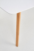 Jedálenský stôl rozkladací KAJETAN 150/200 biela / dub medový