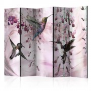 Paraván Flying Hummingbirds (Pink) Dekorhome