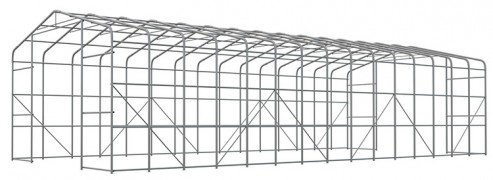 Skladová hala XXL 8x20x5m sivá - nehorľavá