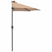 Polkruhový slnečník 270x135 cm Dekorhome