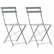 Záhradného bistro set 3 ks oceľ Dekorhome