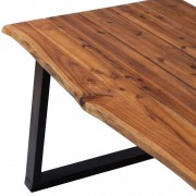 Jedálenský stôl 170x90 hnedá / čierna Dekorhome