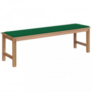 Záhradná lavica s poduškou 150 cm masívne teak Dekorhome