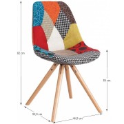 Jedálenská stolička KIMA NEW TYP 1 patchwork