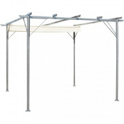 Pergola so zaťahovacou strechou 3 x 3 m Dekorhome