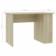 Písací stôl s policami 110x60 cm Dekorhome
