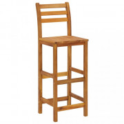 Barový set 3 ks hnedá Dekorhome