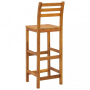 Barový set 3 ks hnedá Dekorhome
