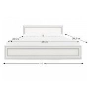 Posteľ TIFFY 160x200 woodline krém