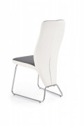Jedálenská stolička K299 sivá / biela