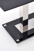 Jedálenský stôl sklenený WALTER 2 čierna