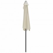 Polkruhový slnečník 270x135 cm Dekorhome