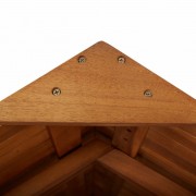 Záhradný barový stôl so strieškou akáciové drevo Dekorhome