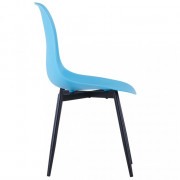 Jedálenská stolička 6 ks plast / kov Dekorhome