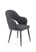 Jedálenská stolička K364 zamat / čierna