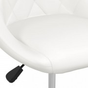 Kancelárska stolička umelá koža / chróm Dekorhome