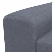 Kreslo s vankúšom látka / chróm Dekorhome