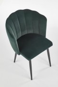 Jedálenská stolička K386 zamat / čierna