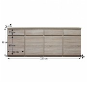 Komoda PANAMA typ 11 dub sonoma