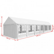 Záhradný altánok PVC 6 x 12 m Dekorhome