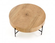 Konferenčný stolík BROOKLYN dub prírodný / čierna