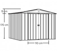 Zahradní domek Medium 253x181cm