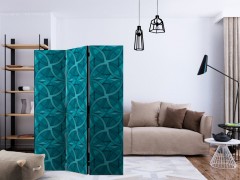 Paraván Geometric Turquoise Dekorhome