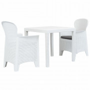 Záhradný bistro set 3 ks plast Dekorhome