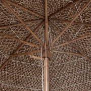 Bambusový slnečník so strechou z banánových listov Ø 210 cm