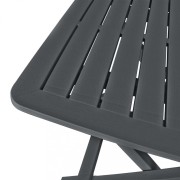 Skladací bistro set 3 ks antracit Dekorhome