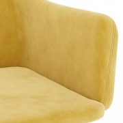 Jedálenská stolička 2 ks zamat / kov Dekorhome
