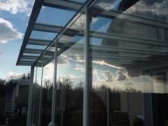 Zimní zahrada se sklem v rámu + posuvné stínění