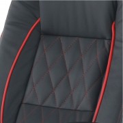 Kancelárske kreslo PORSHE NEW čierna / červená